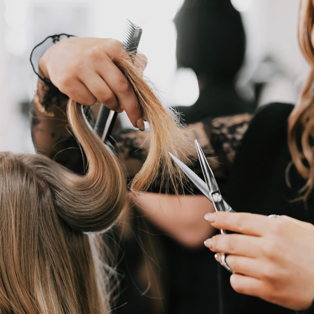 women's cut at rain salon and spa aveda